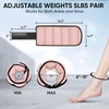image:imageAPEXUP Adjustable Ankle Weights for Women and Men Modularized Leg Weight Straps for Yoga Walking Running Aerobics Gym Physical TherapyPastel Pink