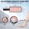 image:imageAPEXUP Adjustable Ankle Weights for Women and Men Modularized Leg Weight Straps for Yoga Walking Running Aerobics Gym Physical TherapyPastel Pink