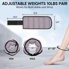 image:imageAPEXUP Adjustable Ankle Weights for Women and Men Modularized Leg Weight Straps for Yoga Walking Running Aerobics Gym Physical TherapyPastel Purple