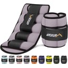 image:imageAPEXUP Adjustable Ankle Weights for Women and Men Modularized Leg Weight Straps for Yoga Walking Running Aerobics Gym Physical TherapyPastel Purple