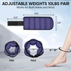 image:imageAPEXUP Adjustable Ankle Weights for Women and Men Modularized Leg Weight Straps for Yoga Walking Running Aerobics Gym Physical TherapyPurple