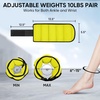 image:imageAPEXUP Adjustable Ankle Weights for Women and Men Modularized Leg Weight Straps for Yoga Walking Running Aerobics Gym Physical TherapyYellow