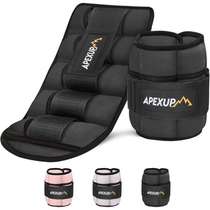 image:imageAPEXUP Adjustable Ankle Weights for Women and Men Modularized Leg Weight Straps for Yoga Walking Running Aerobics Gym Physical TherapyBlack