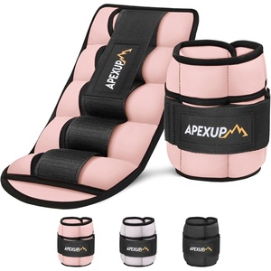 image:imageAPEXUP Adjustable Ankle Weights for Women and Men Modularized Leg Weight Straps for Yoga Walking Running Aerobics Gym Physical TherapyPastel Pink