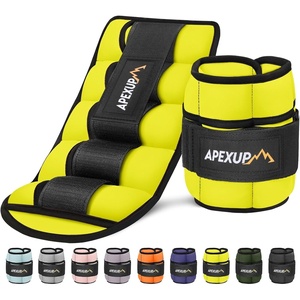 image:imageAPEXUP Adjustable Ankle Weights for Women and Men Modularized Leg Weight Straps for Yoga Walking Running Aerobics Gym Physical TherapyYellow