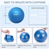image:imageAPEXUP 9 Inch Pilates Ball Small Exercise Ball for Yoga Fitness Balance Core Workout Physical TherapyBlue