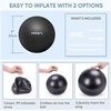 image:imageAPEXUP 9 Inch Pilates Ball Small Exercise Ball for Yoga Fitness Balance Core Workout Physical TherapyCarbon Black