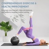 image:imageAPEXUP 9 Inch Pilates Ball Small Exercise Ball for Yoga Fitness Balance Core Workout Physical TherapyCarbon Black