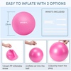 image:imageAPEXUP 9 Inch Pilates Ball Small Exercise Ball for Yoga Fitness Balance Core Workout Physical TherapyFuschia