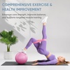 image:imageAPEXUP 9 Inch Pilates Ball Small Exercise Ball for Yoga Fitness Balance Core Workout Physical TherapyFuschia