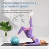 image:imageAPEXUP 9 Inch Pilates Ball Small Exercise Ball for Yoga Fitness Balance Core Workout Physical TherapyLight Blue