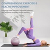 image:imageAPEXUP 9 Inch Pilates Ball Small Exercise Ball for Yoga Fitness Balance Core Workout Physical TherapyMauve