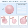 image:imageAPEXUP 9 Inch Pilates Ball Small Exercise Ball for Yoga Fitness Balance Core Workout Physical TherapySoft Pink