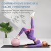 image:imageAPEXUP 9 Inch Pilates Ball Small Exercise Ball for Yoga Fitness Balance Core Workout Physical TherapySoft Pink