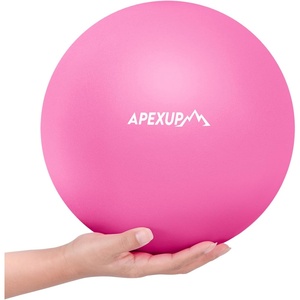 image:imageAPEXUP 9 Inch Pilates Ball Small Exercise Ball for Yoga Fitness Balance Core Workout Physical TherapyFuschia