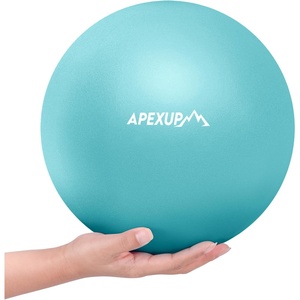 image:imageAPEXUP 9 Inch Pilates Ball Small Exercise Ball for Yoga Fitness Balance Core Workout Physical TherapyLight Blue