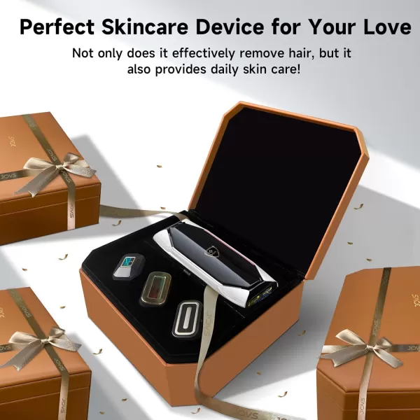 JOVS Laser Hair Removal 37F Painless Hair Removal Device with Sapphire IceCooling 3 in 1 Hair Removal ampamp Skin Rejuvenation for Women and Men 8 Modes Skin Care for Whole Body Touch Screen White