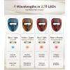 imageJOVS Red Light Therapy Mask for Face LED Face Mask with NearInfrared Light Rechargeable 4 Modes Portable AntiAging Skin Care Device for Home UseBrown