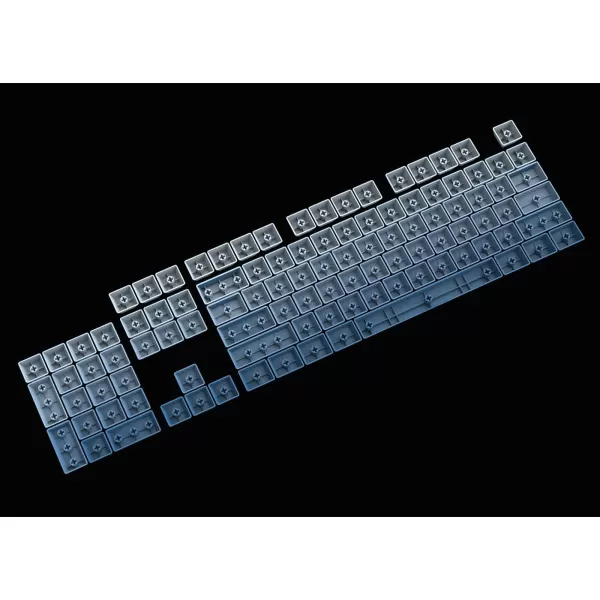 Redragon A134 Gradient Color Ombre Blue KeyCaps 104 Keys Standard Doubleshot PBT Keycap Set OEMCherry Profile English US ANSI Layout Compatible with All Redragon Mechanial KeyboardsOmbre Blue