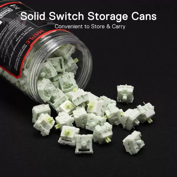 Redragon Carnation A120 Soft Tactile Mechanical Switch 3Pin Plate Mounted Quiet Tactile Equivalent HotSwappable DIY Keyboard Switch Mod 50 Million Click70 pcs Switches Keycap  Switch PullerMaple  Soft Linear
