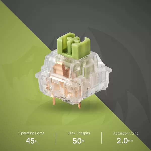 Redragon Carnation A120 Soft Tactile Mechanical Switch 3Pin Plate Mounted Quiet Tactile Equivalent HotSwappable DIY Keyboard Switch Mod 50 Million Click70 pcs Switches Keycap  Switch PullerBean  Linear