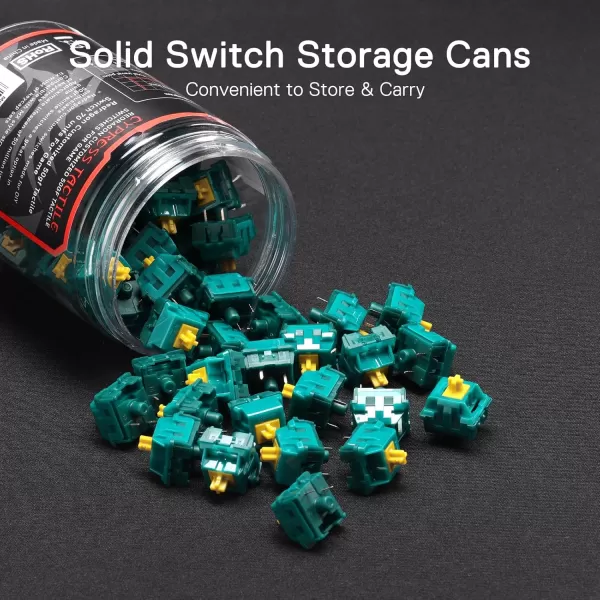 Redragon Carnation A120 Soft Tactile Mechanical Switch 3Pin Plate Mounted Quiet Tactile Equivalent HotSwappable DIY Keyboard Switch Mod 50 Million Click70 pcs Switches Keycap  Switch PullerCypress  Soft Tactile