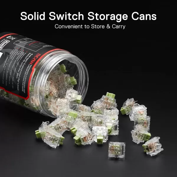 Redragon Carnation A120 Soft Tactile Mechanical Switch 3Pin Plate Mounted Quiet Tactile Equivalent HotSwappable DIY Keyboard Switch Mod 50 Million Click70 pcs Switches Keycap  Switch PullerBean  Linear