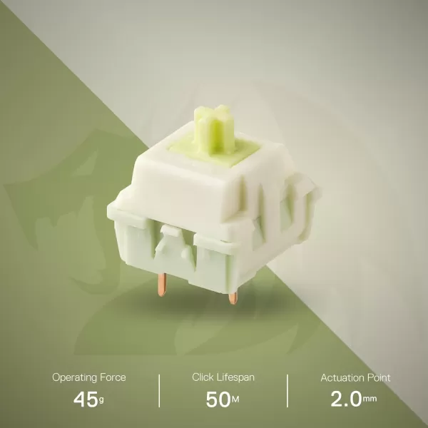Redragon Carnation A120 Soft Tactile Mechanical Switch 3Pin Plate Mounted Quiet Tactile Equivalent HotSwappable DIY Keyboard Switch Mod 50 Million Click70 pcs Switches Keycap  Switch PullerMaple  Soft Linear