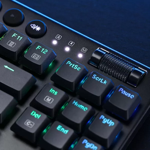Redragon K621 Horus TKL Wireless RGB Mechanical Keyboard 50 BT24 GhzWired Three Modes 80 UltraThin Low Profile BT Keyboard wDedicated Media Control ampamp Linear Red Switches WhiteBlack Brown Switch