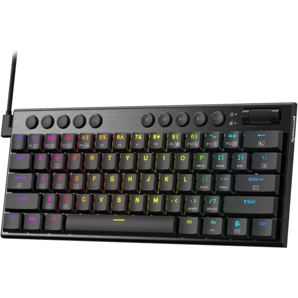 Redragon K621 Horus TKL Wireless RGB Mechanical Keyboard 50 BT24 GhzWired Three Modes 80 UltraThin Low Profile BT Keyboard wDedicated Media Control ampamp Linear Red Switches WhiteBlack Red Switch