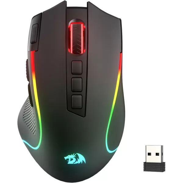 Redragon M612 Predator RGB Gaming Mouse 8000 DPI Wired Optical Gamer Mouse with 11 Programmable Buttons ampamp 5 Backlit Modes Software Supports DIY Keybinds Rapid Fire ButtonBlack