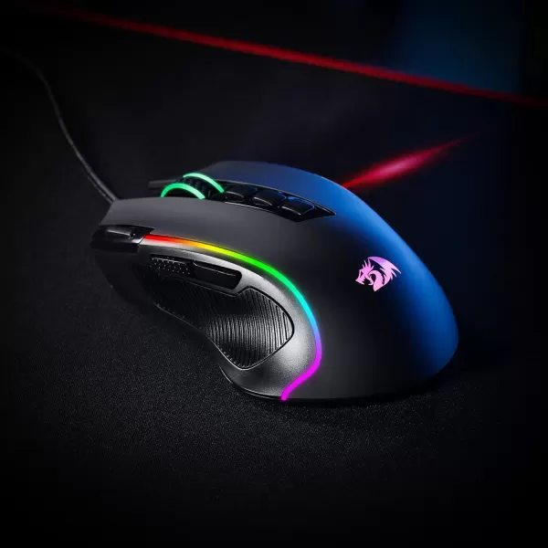 Redragon M612 Predator RGB Gaming Mouse 8000 DPI Wired Optical Gamer Mouse with 11 Programmable Buttons ampamp 5 Backlit Modes Software Supports DIY Keybinds Rapid Fire ButtonBlack