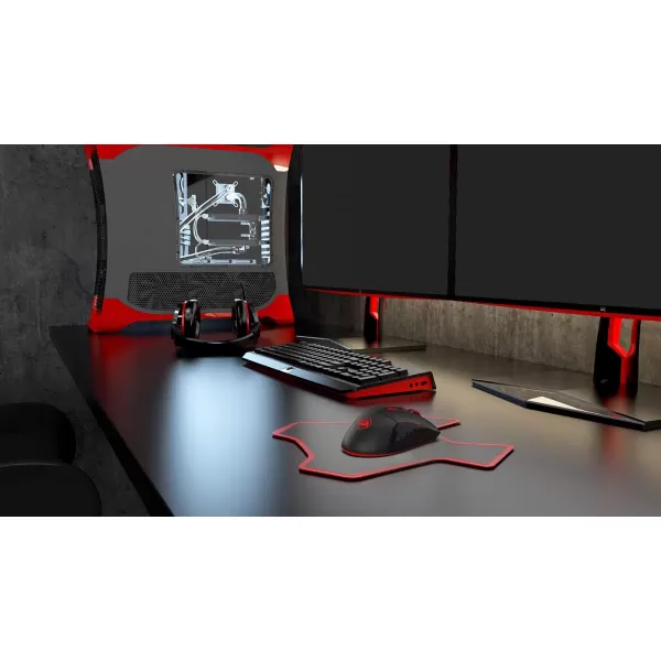 Redragon M6901 Wireless Gaming Mouse with DPI Shifting 2 Side Buttons 2400 DPI Ergonomic Design 8 ButtonsBlackM6901