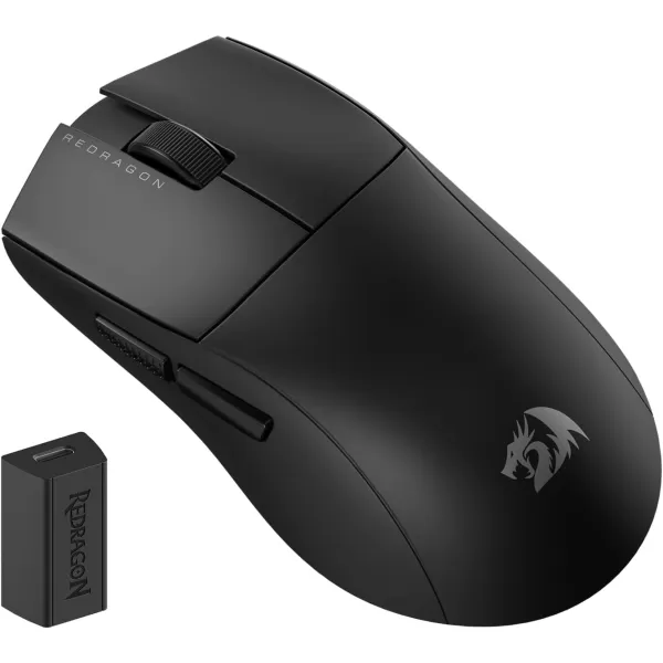 Redragon M916 PRO 3Mode Wireless Gaming Mouse 49G UltraLight 26K DPI Gamer Mouse wErgonomic Natural Grip Build Full Programmable Buttons Software Supports DIY Keybinds ampamp DPIBlack