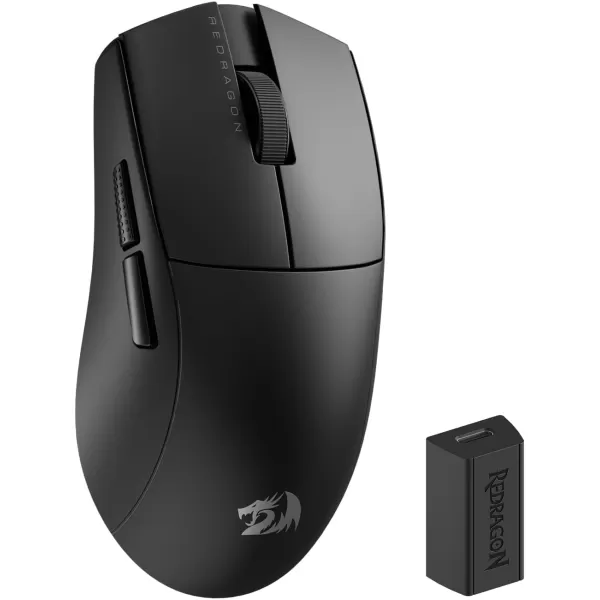 Redragon M916 PRO 3Mode Wireless Gaming Mouse 49G UltraLight 26K DPI Gamer Mouse wErgonomic Natural Grip Build Full Programmable Buttons Software Supports DIY Keybinds ampamp DPIBlack