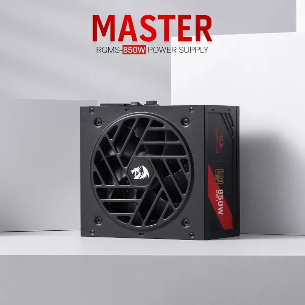 Redragon PSU006 80 Gold 750 Watt ATX Fully Modular Power Supply w 80 Plus Gold Certified Compact 160mm Size and Low Noise RGB Fan 0 RPM 100 Japanese Capacitors Full Mod Cables WhiteATX 31 Gold BK