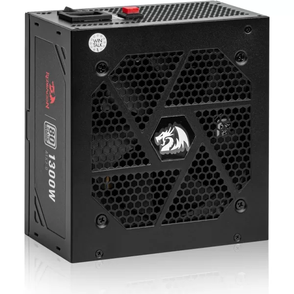 Redragon PSU006 80 Gold 750 Watt ATX Fully Modular Power Supply w 80 Plus Gold Certified Compact 160mm Size and Low Noise RGB Fan 0 RPM 100 Japanese Capacitors Full Mod Cables WhiteATX 30 Platinum BK