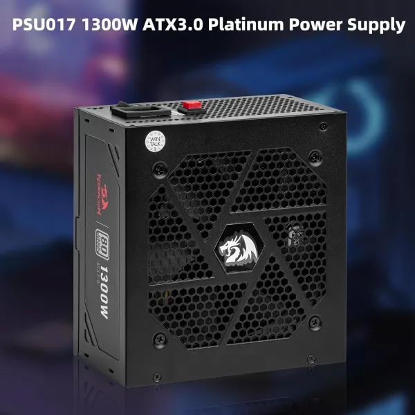 Redragon PSU006 80 Gold 750 Watt ATX Fully Modular Power Supply w 80 Plus Gold Certified Compact 160mm Size and Low Noise RGB Fan 0 RPM 100 Japanese Capacitors Full Mod Cables WhiteATX 30 Platinum BK