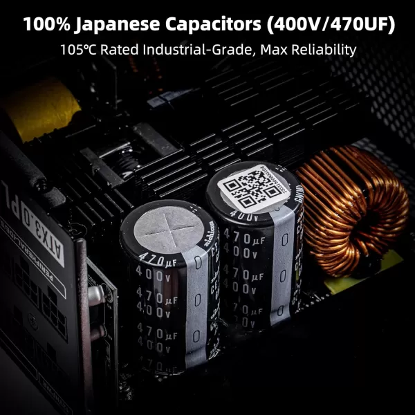 Redragon PSU006 80 Gold 750 Watt ATX Fully Modular Power Supply w 80 Plus Gold Certified Compact 160mm Size and Low Noise RGB Fan 0 RPM 100 Japanese Capacitors Full Mod Cables WhiteATX 30 Platinum BK