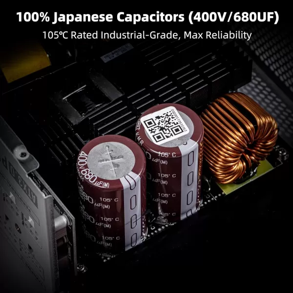 Redragon PSU006 80 Gold 750 Watt ATX Fully Modular Power Supply w 80 Plus Gold Certified Compact 160mm Size and Low Noise RGB Fan 0 RPM 100 Japanese Capacitors Full Mod Cables WhiteATX 30 Platinum WT