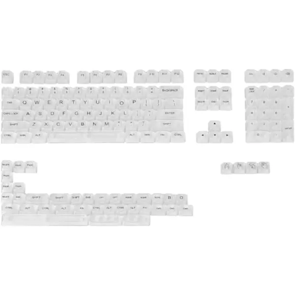 Redragon A134 Gradient Color Ombre Blue KeyCaps 104 Keys Standard Doubleshot PBT Keycap Set OEMCherry Profile English US ANSI Layout Compatible with All Redragon Mechanial KeyboardsCrsytal