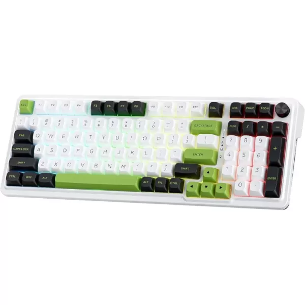 Redragon K686 PRO 98 Keys Wireless Gasket RGB Gaming Keyboard 3Mode WinMac Mechanical Keyboard w5Layer Noise Dampening Dedicated Knob Control ampamp HotSwap in Linear Red Switch Blue Himmel ColorK686 PRO MAX