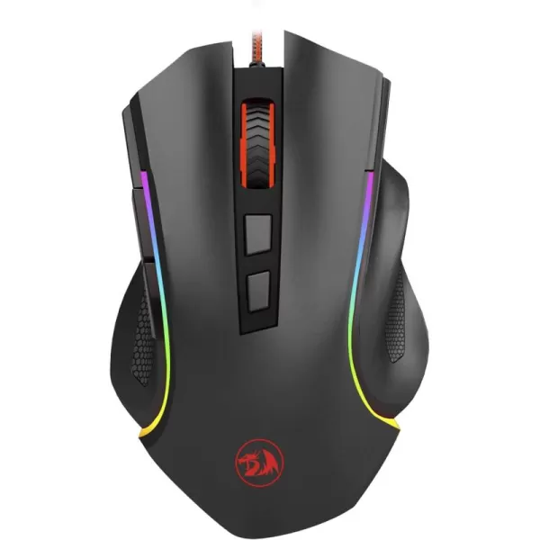 Redragon M602 RGB Wired Gaming Mouse RGB Spectrum Backlit Ergonomic Mouse Griffin Programmable with 8 Backlight Modes Up to 7200 DPI for Windows PC Gamers WhiteBlack