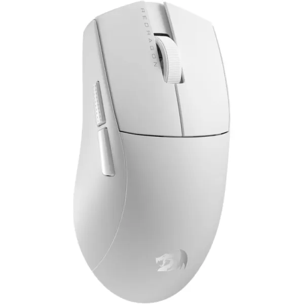 Redragon M916 PRO 3Mode Wireless Gaming Mouse 49G UltraLight 26K DPI Gamer Mouse wErgonomic Natural Grip Build Full Programmable Buttons Software Supports DIY Keybinds ampamp DPIWhite
