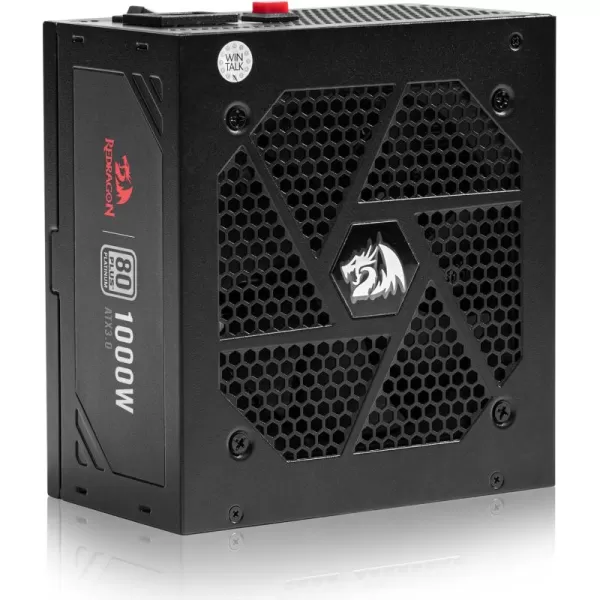 Redragon PSU006 80 Gold 750 Watt ATX Fully Modular Power Supply w 80 Plus Gold Certified Compact 160mm Size and Low Noise RGB Fan 0 RPM 100 Japanese Capacitors Full Mod Cables WhiteATX 30 Platinum BK