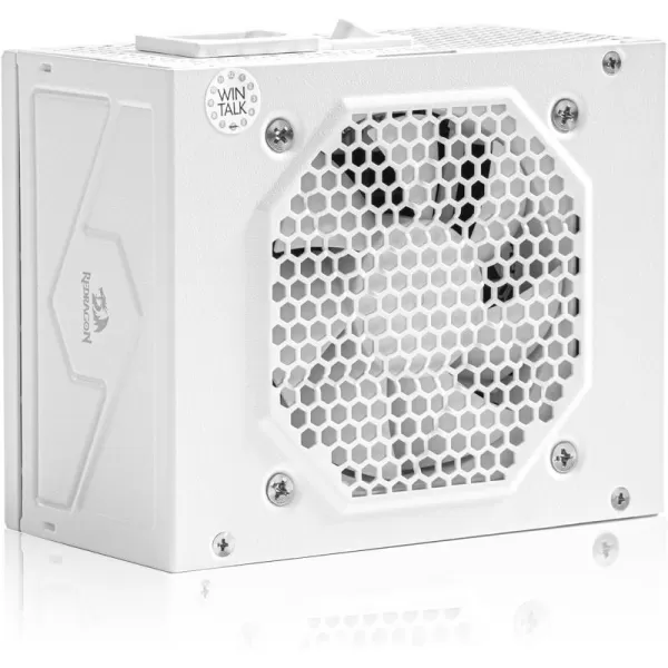 Redragon PSU006 80 Gold 750 Watt ATX Fully Modular Power Supply w 80 Plus Gold Certified Compact 160mm Size and Low Noise RGB Fan 0 RPM 100 Japanese Capacitors Full Mod Cables WhiteSFX Gold WT