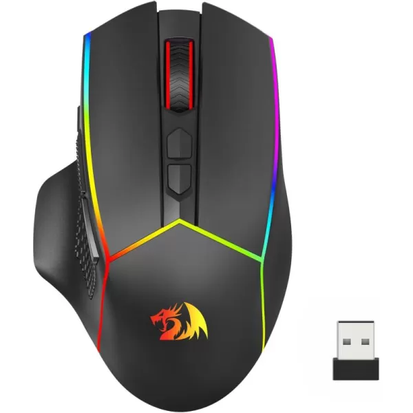 Redragon Wired Gaming Mouse RGB Backlit Ergonomic Gamer Mouse Up to 8000 DPI 11 Programmable Buttons ampamp 7 Backlit Modes Extra Sniper Button Mouse Gamer for Windows PC Gamers M614trimode