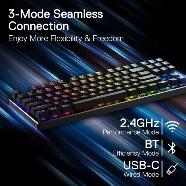 Redragon K556 RGB LED Backlit Wired Mechanical Gaming Keyboard 104 Keys HotSwap Mechanical Keyboard wAluminum Base Upgraded Socket and Noise Absorbing Foams Soft Tactile Brown SwitchRed Switch
