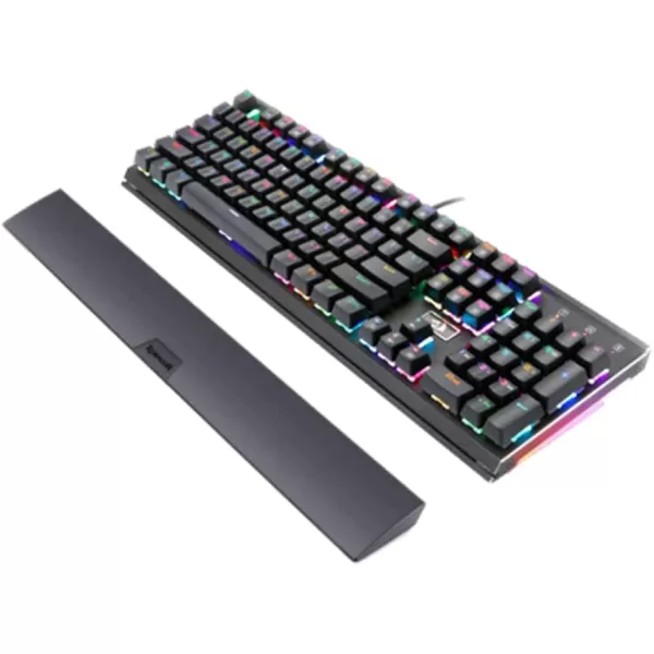 Redragon K567RGB Mechanical Keyboard RGB Backlit RGB Mechanical Gaming Keyboard with Blue Mechanical Switches AircraftGrade Aluminium Construction 104 Keys FullSize Keyboard
