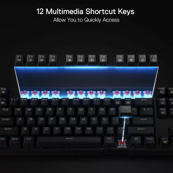 Redragon K670 RGB Backlit Gaming Keyboard 104 Keys HotSwap Mechanical Keyboard Upgraded Socket Quiet Linear Red Switch